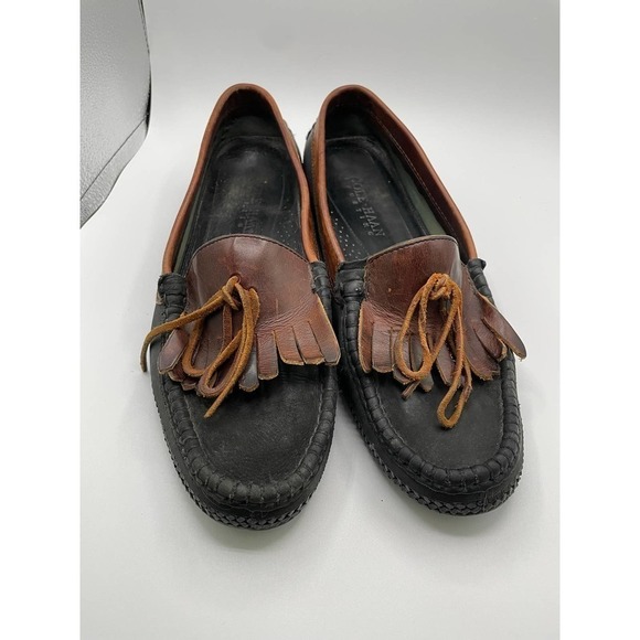 COLE HAAN Men\'s Loafers Dress Shoes Leather Brown Black Size 12 main image 8